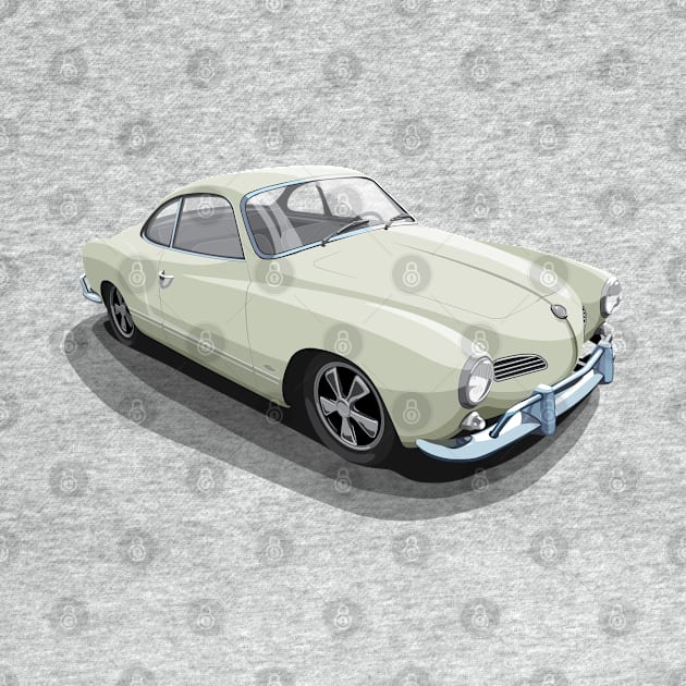 karmann ghia in beige by candcretro